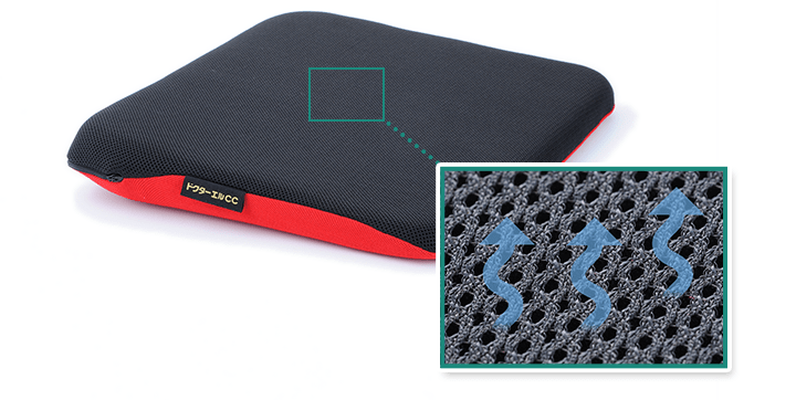 写真：ドクターエルCCに採用されている立体メッシュ「フュージョン」